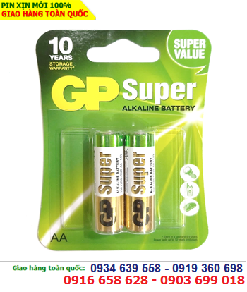 GP SUPER 15AUOP-U2; Pin AA 1.5v Alkaline GP SUPER 15AUOP-U2